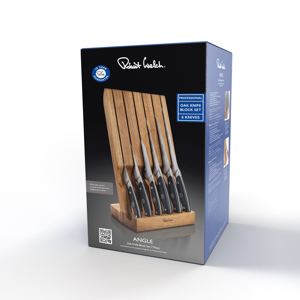 Robert Welch Professional Angle Oak Knife Block Set